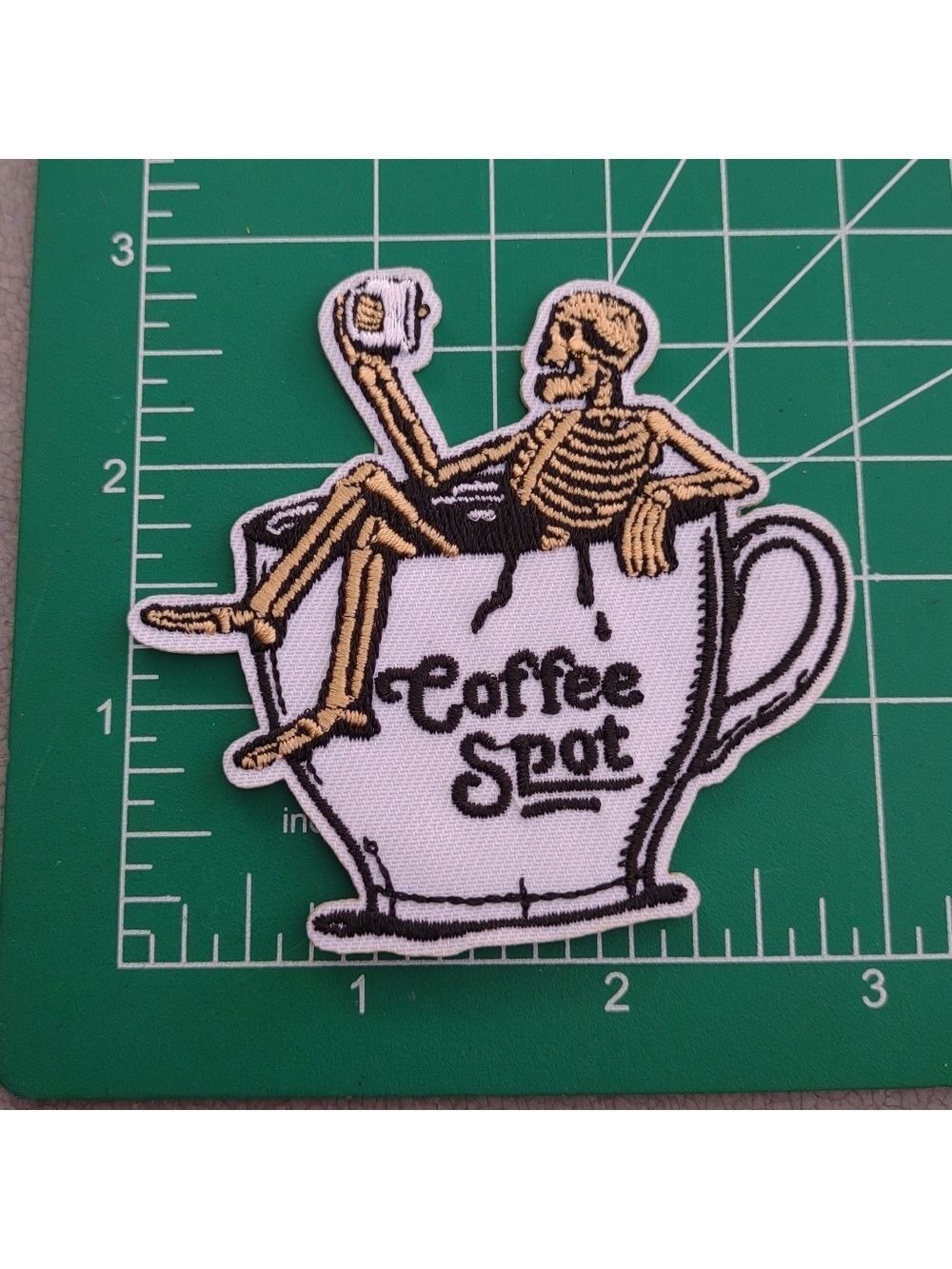 2/$10 Skeleton Coffee Spot Patch